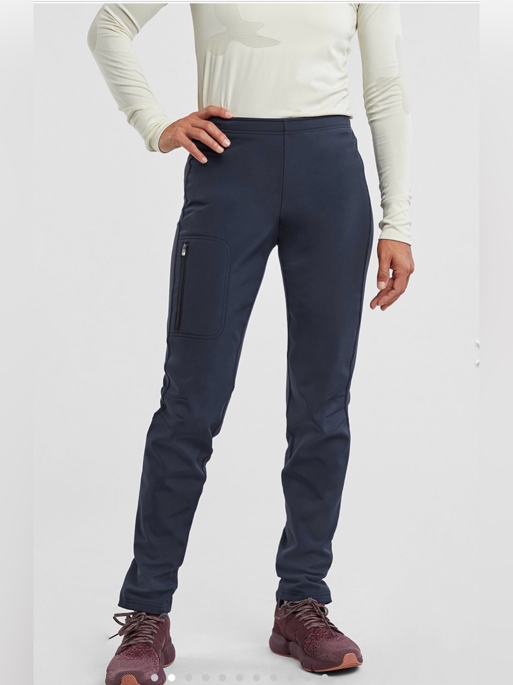 Title Nine Women's Cold Killer Pant size Medium black/navy